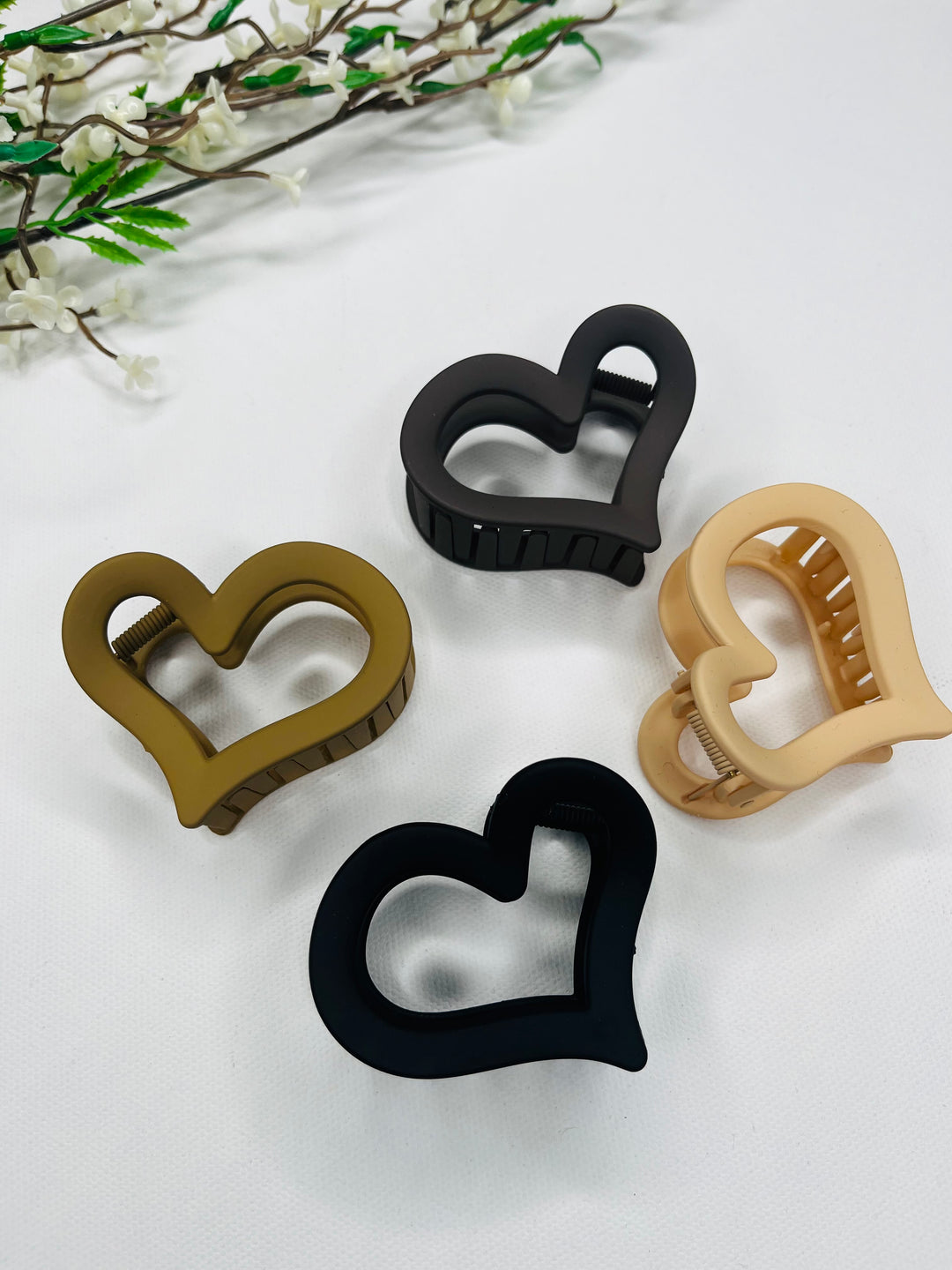 Heart Claw Clip Set