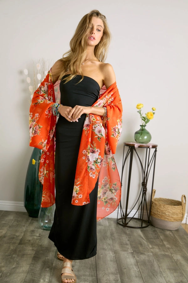 Flowy Floral Kimono : 2 Colors