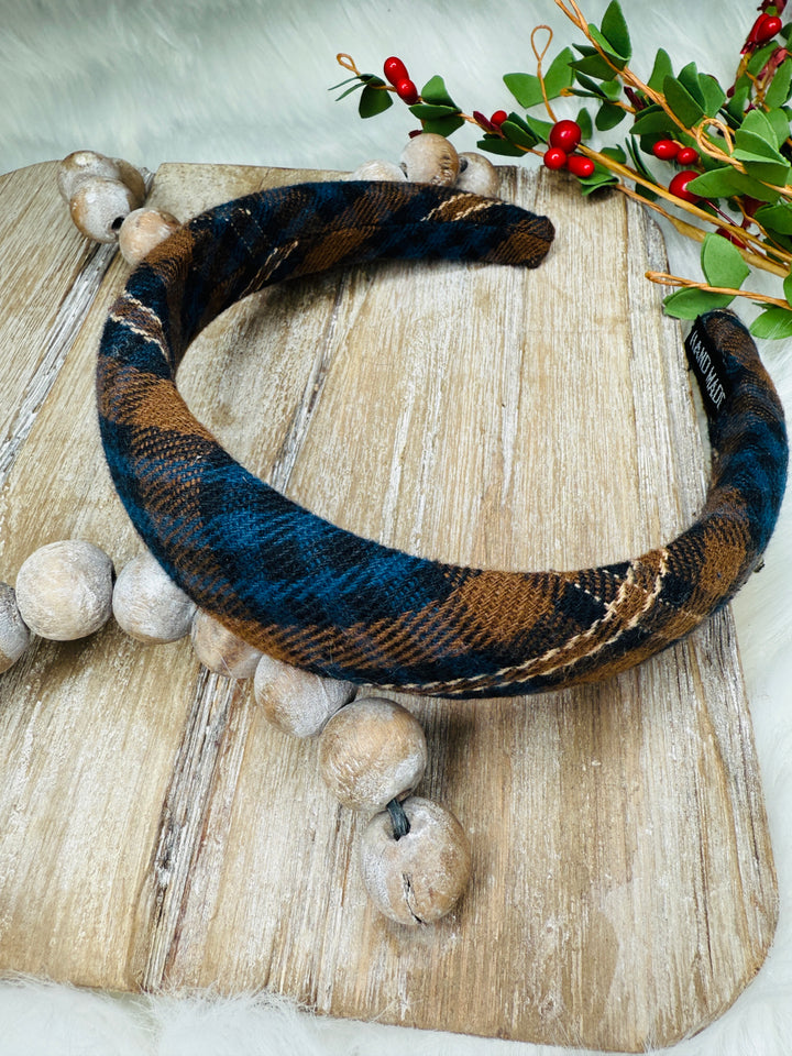 Posh Plaid Headband: 4 Colors