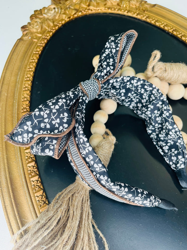 Mixed Print Bow Headband