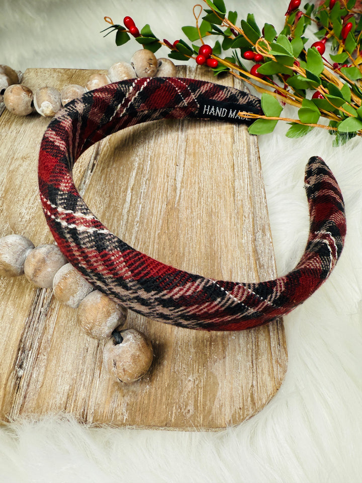 Posh Plaid Headband: 4 Colors