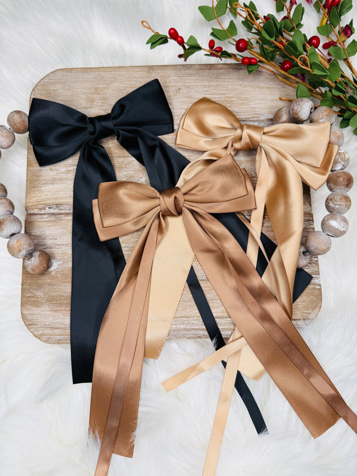 Satin Bow Set: 2 Colors