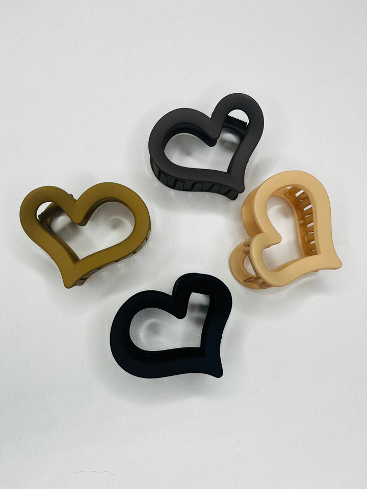 Heart Claw Clip Set