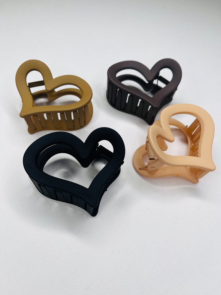 Heart Claw Clip Set