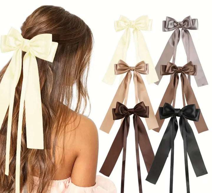 Satin Bow Set: 2 Colors