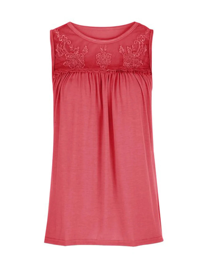Love Lindsey Lace Detail Tank: 2 Colors