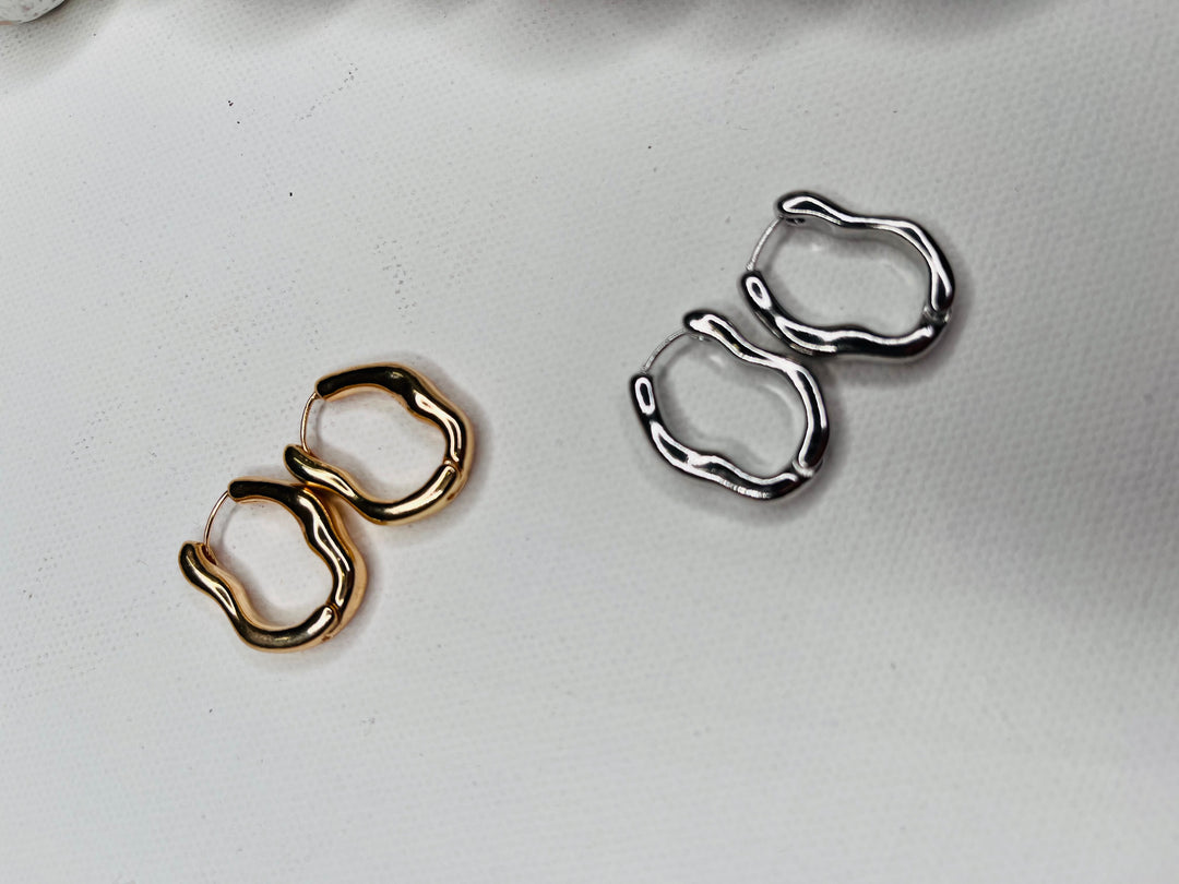 Liquid Metal Earrings : 2 Colors