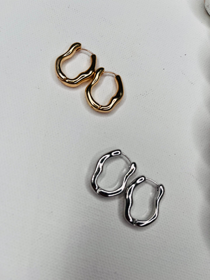 Liquid Metal Earrings : 2 Colors
