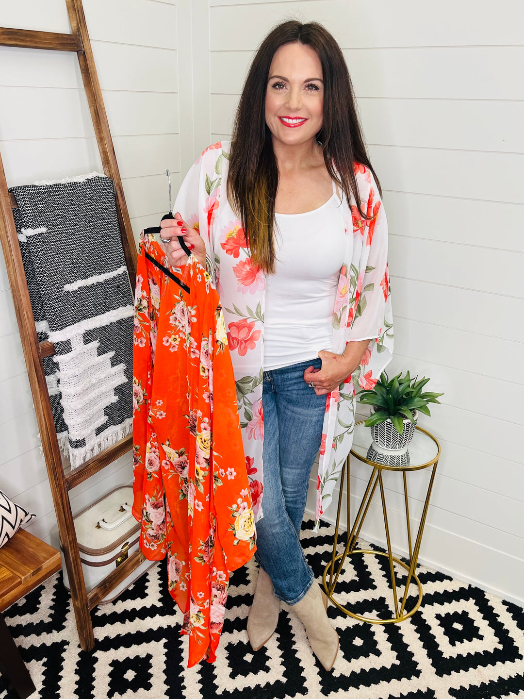 Flowy Floral Kimono : 2 Colors