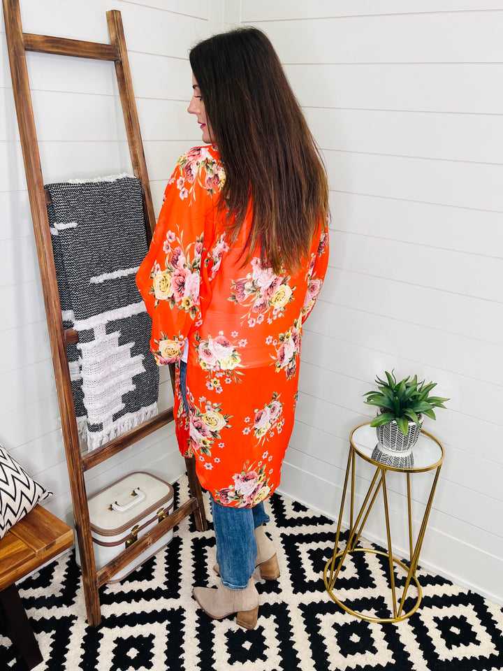 Flowy Floral Kimono : 2 Colors