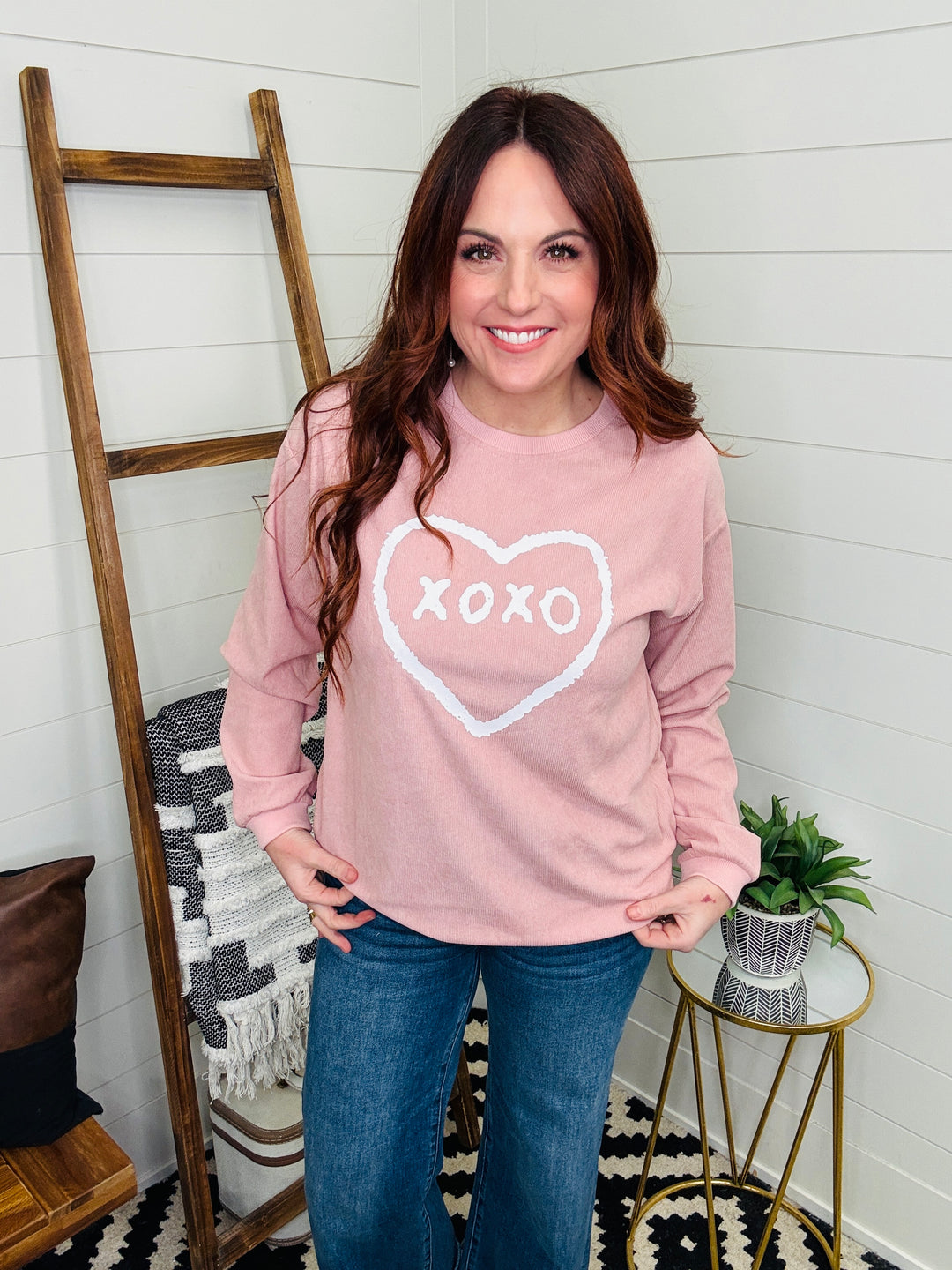 XOXO Corded Crewneck