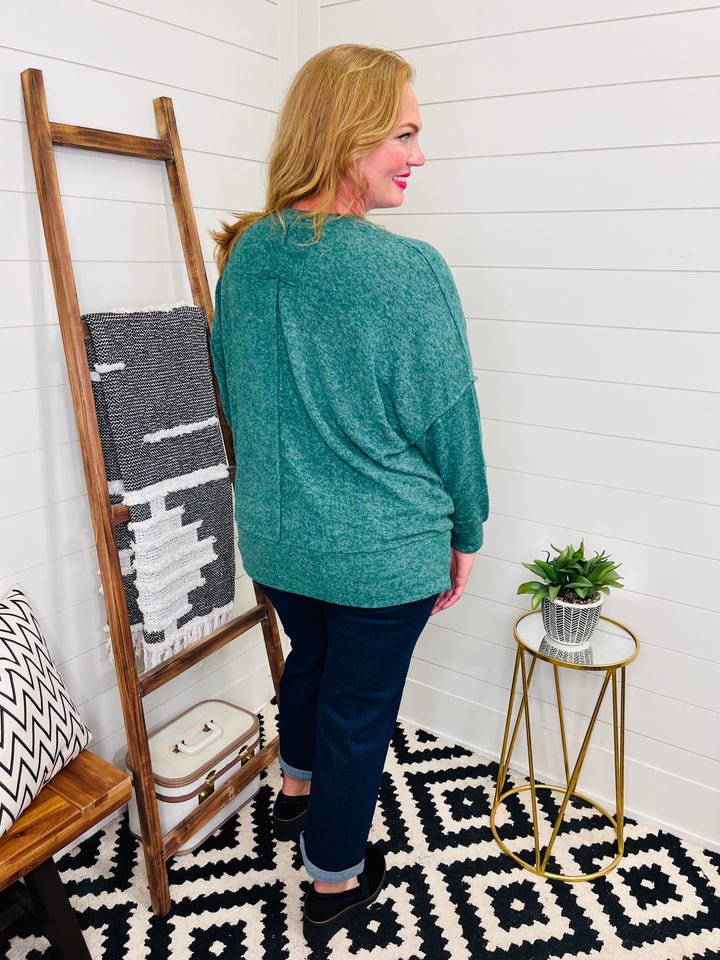 Dreamy Emerald Hacci Sweater