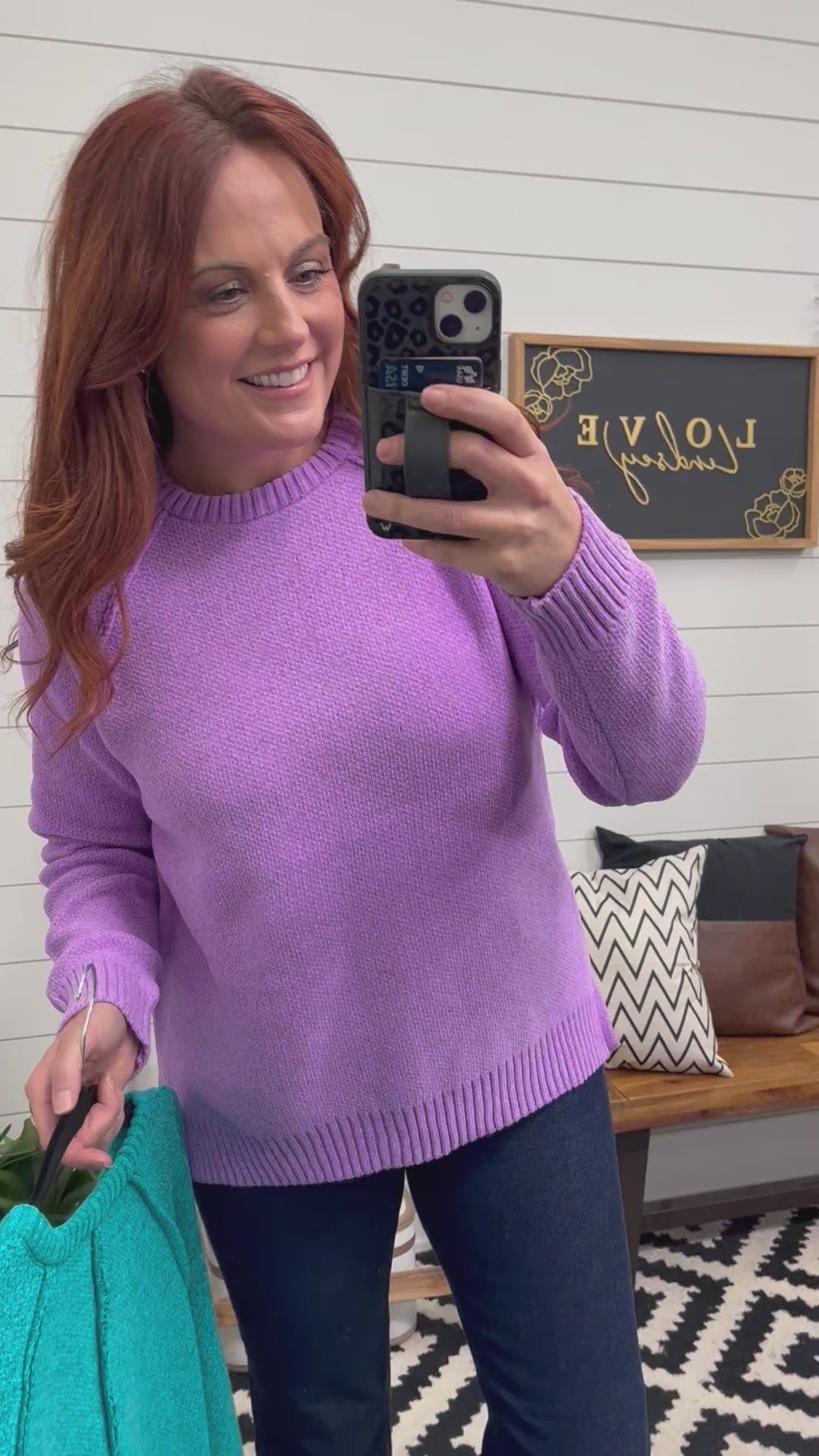 Cozy Chenille Exposed Seam Sweater : 2 Colors