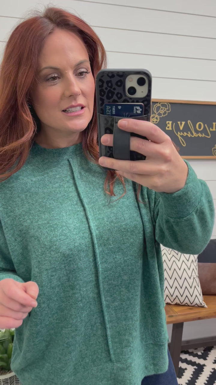 Dreamy Emerald Hacci Sweater